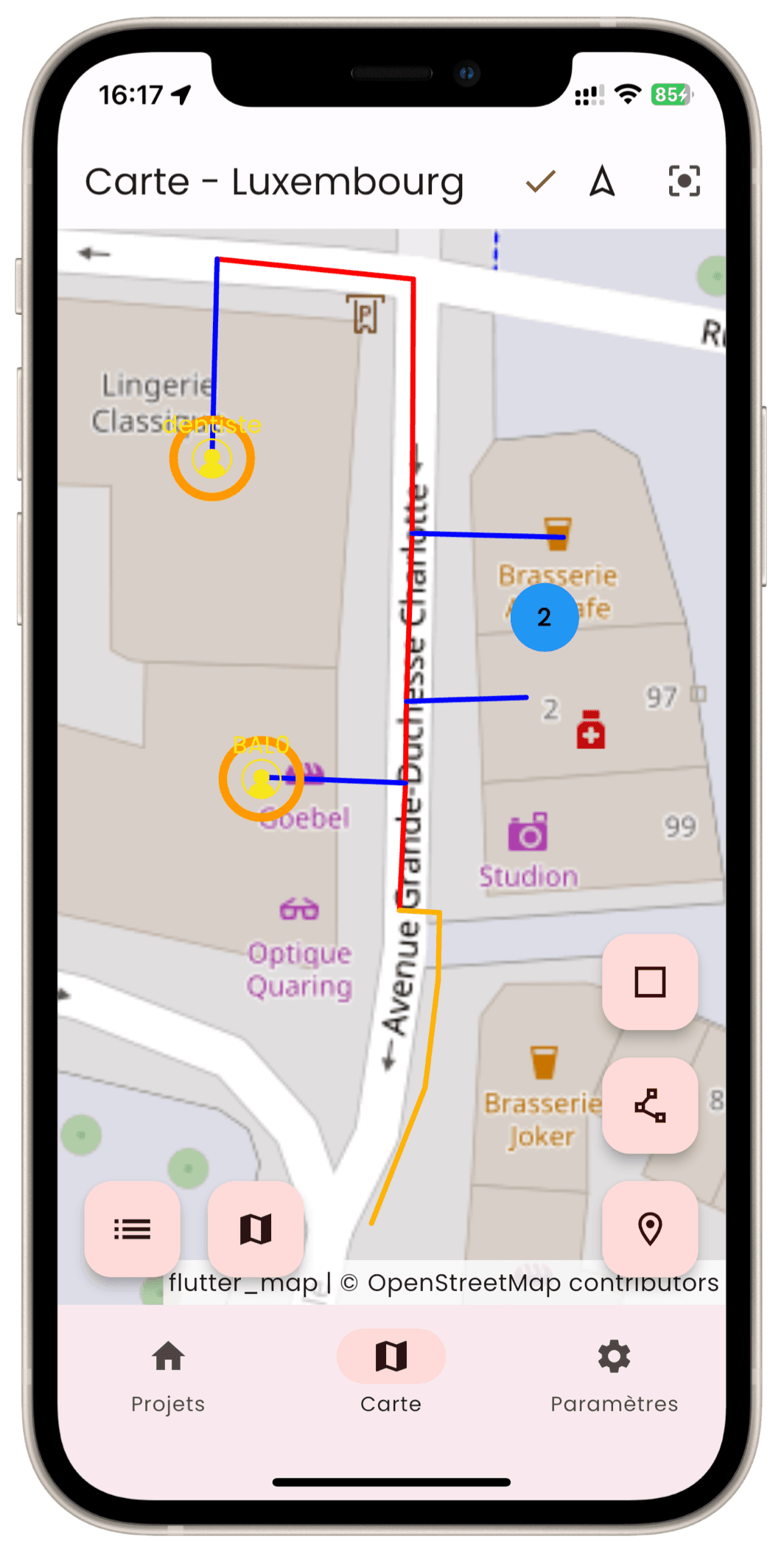 Infrapicker application screenshot
